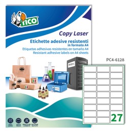 Etichette adesive PC4 in poliestere — 68737 | Ecotempo