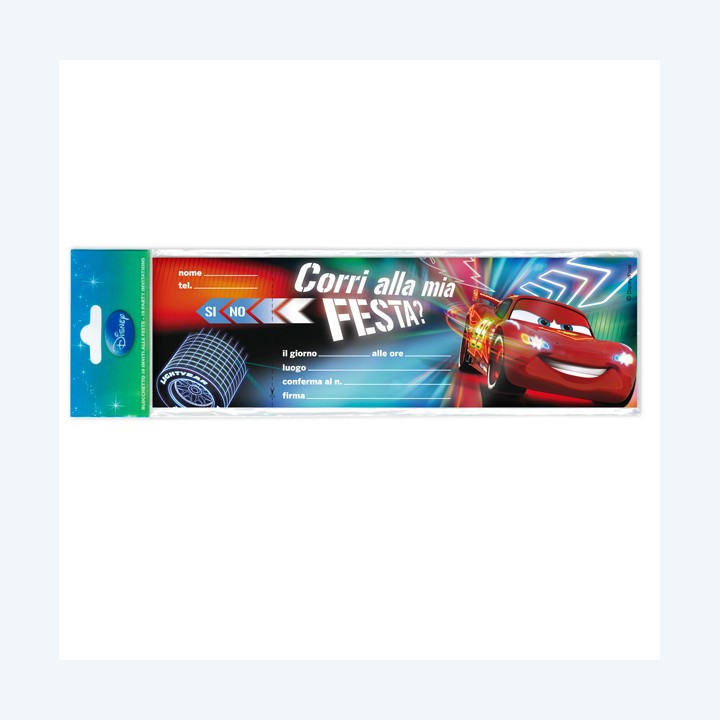 Blocchetto invito alla festa Cars 2 — 69530 | Ecotempo