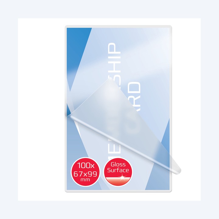 Pouches per plastificazione badge 67x99 — 69699 | Ecotempo