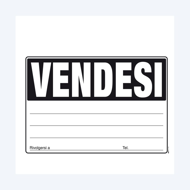 Cartello Vendesi 24 x 33cm colori assortiti Edipro | Ecotempo