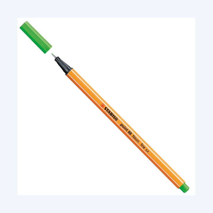 Fineliner Point 88 tratto 0,4 mm verde fluo 033 Stabilo | Ecotempo
