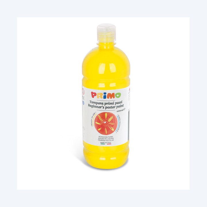 Tempera pronta Primi Passi 1 L giallo primario Primo | Ecotempo