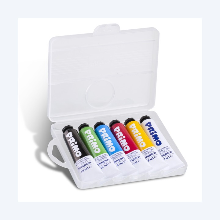 Tubi tempera 18 ml colori assortiti — 71122 | Ecotempo