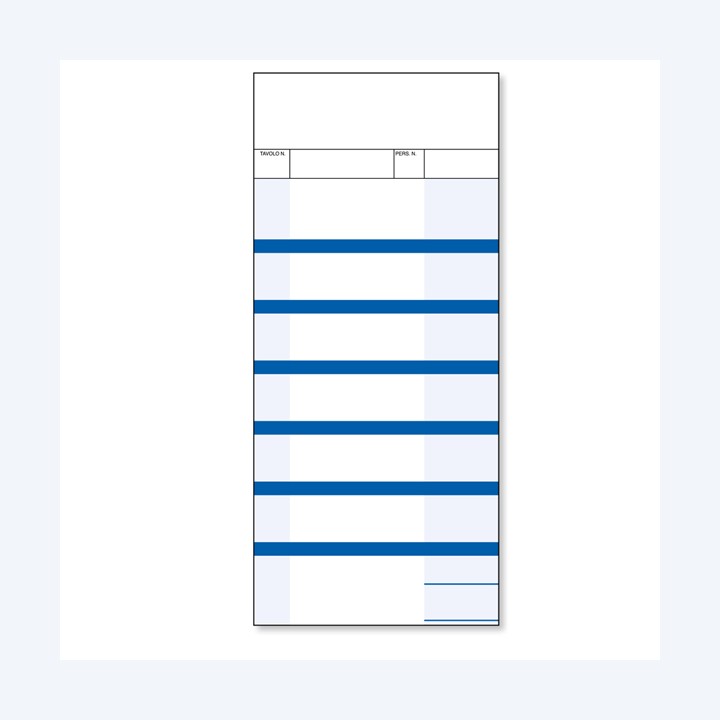 Blocco comande a 7 tagliandi 10 x 22cm — 71204 | Ecotempo