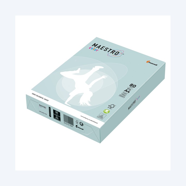 Carta Maestro Color A4 80 gr azzurro — 71494 | Ecotempo