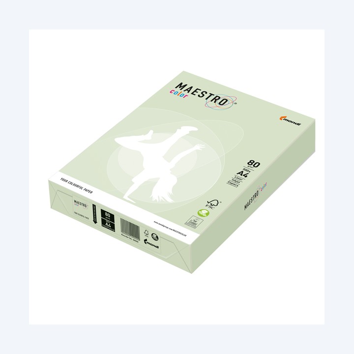 Carta Maestro Color A4 80 gr verde — 71496 | Ecotempo