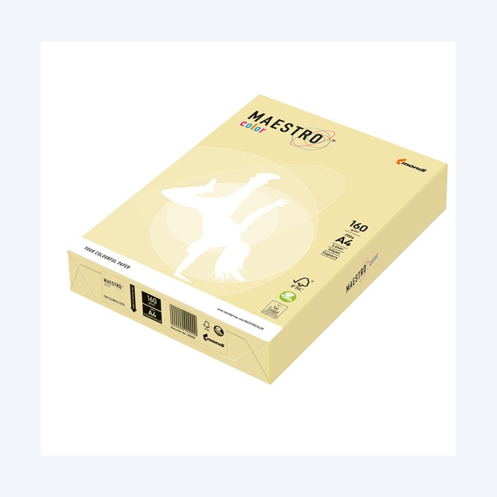 Carta Maestro Color A4 160 gr giallo — 71498 | Ecotempo