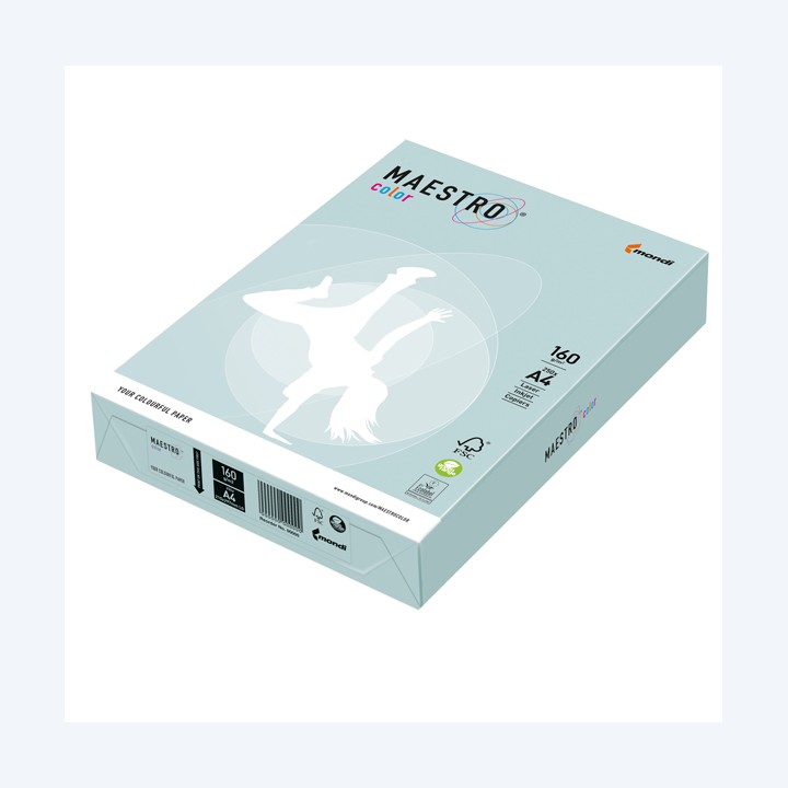 Carta Maestro Color A4 160 gr azzurro — 71500 | Ecotempo