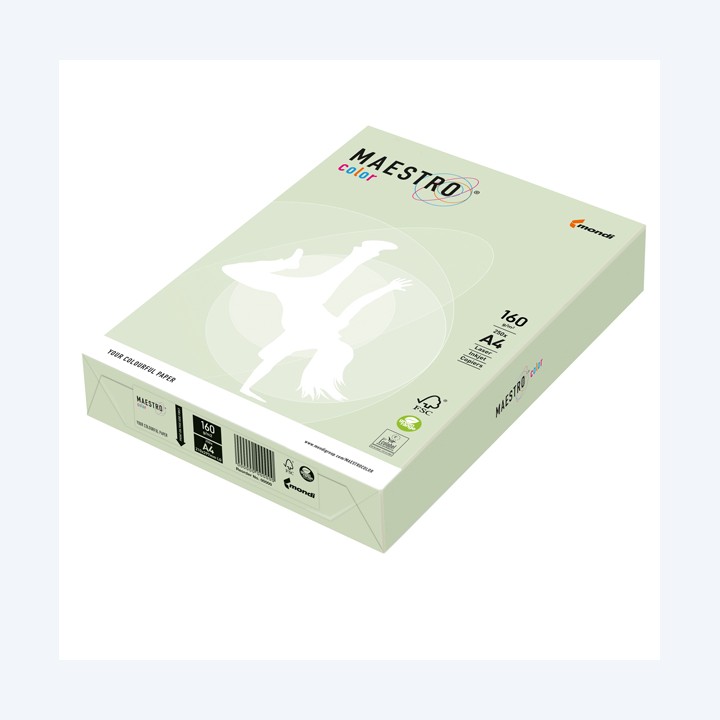 Carta Maestro Color A4 160 gr verde — 71502 | Ecotempo