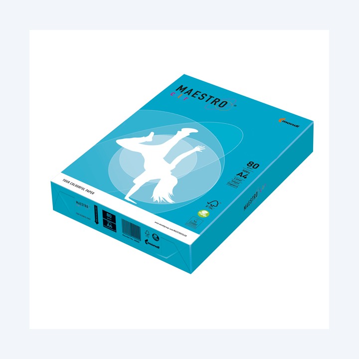 Carta Maestro Color A4 80 gr azzurro — 71507 | Ecotempo