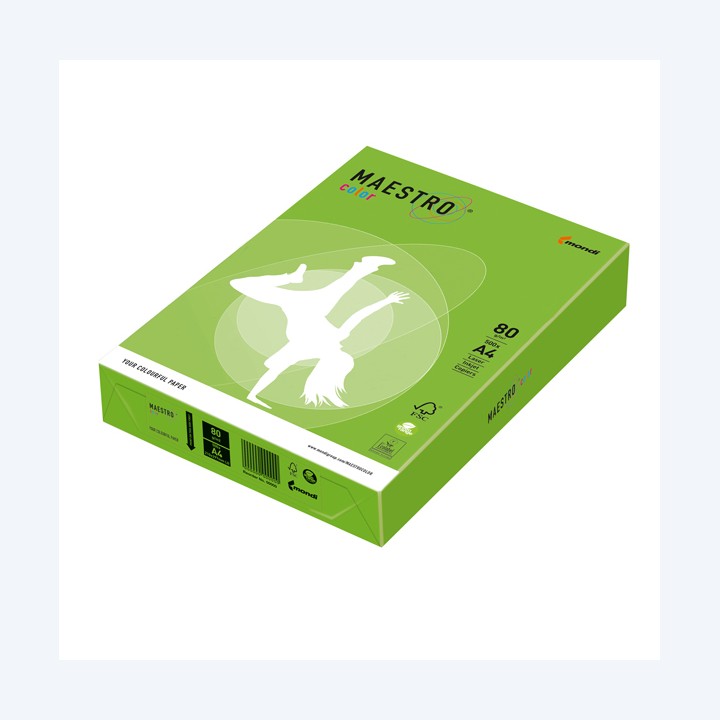 Carta Maestro Color A4 80 gr verde — 71508 | Ecotempo