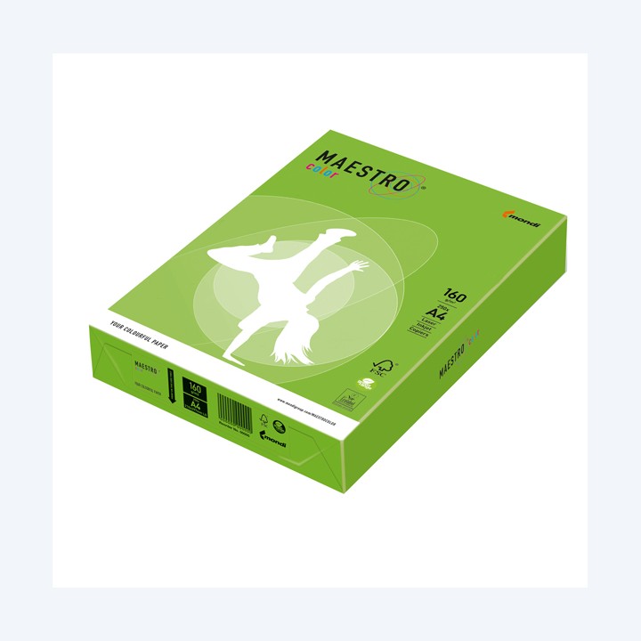 Carta Maestro Color A4 160 gr verde — 71514 | Ecotempo