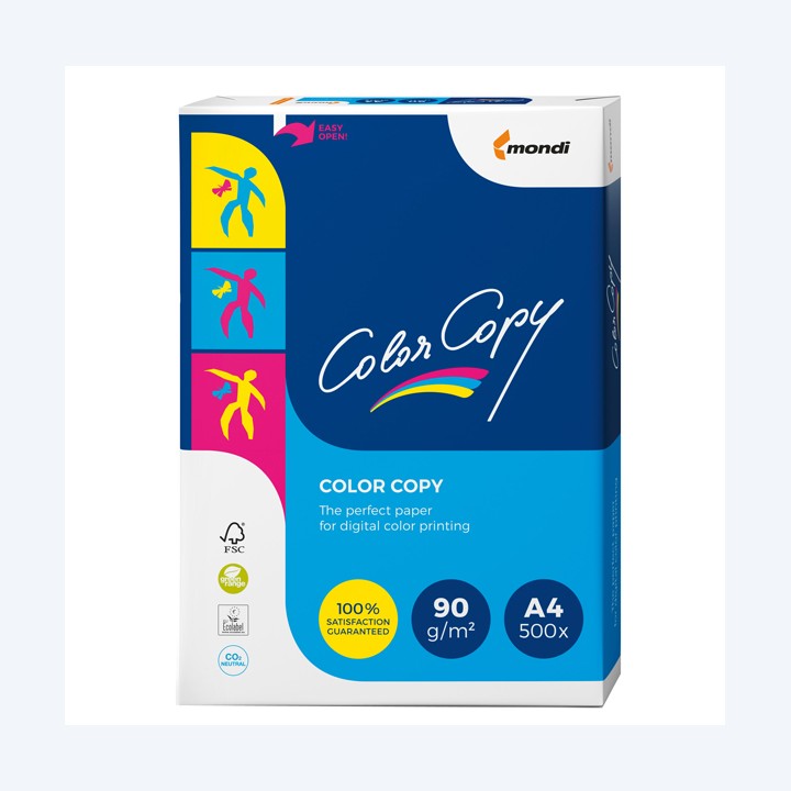 Carta Color Copy A4 90 gr bianco Mondi conf. 500 fogli | Ecotempo