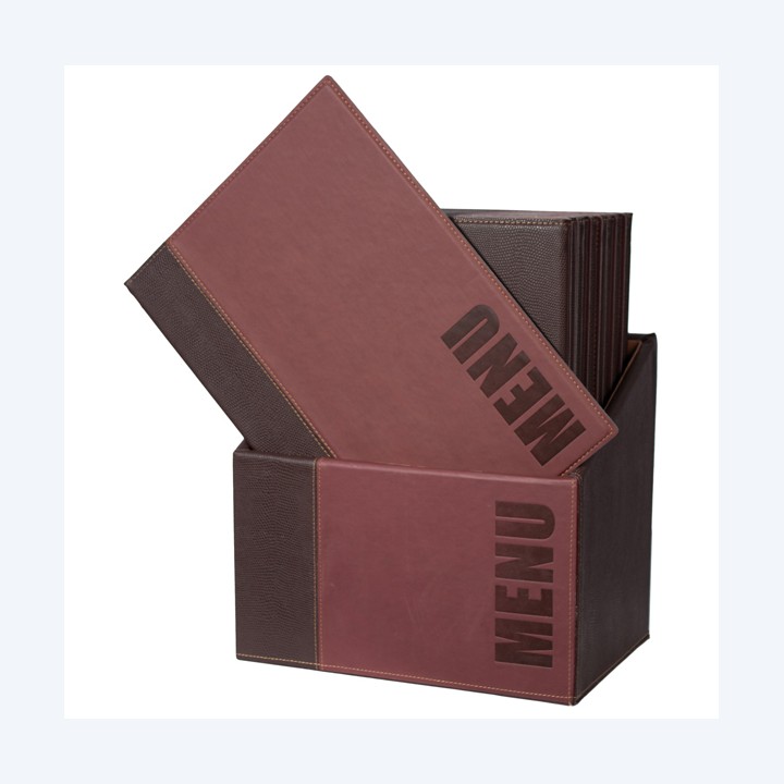 Menu Box Trendy 20 portamenù bordeaux Securit | Ecotempo