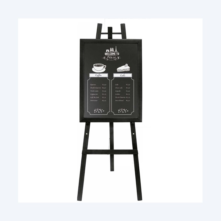 Cavalletto in legno nero altezza 165 cm Securit | Ecotempo