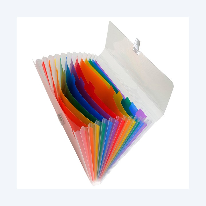 Classificatore Crystal 13 tasche PP 33x25 cm Exacompta | Ecotempo