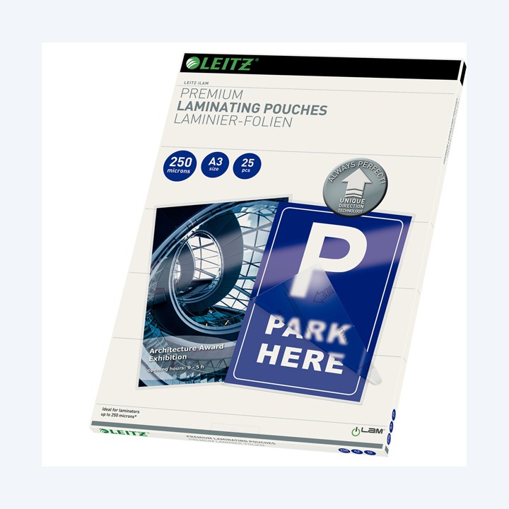 Pouches ILam A3 303x426 mm 2x250 micron — 72019 | Ecotempo