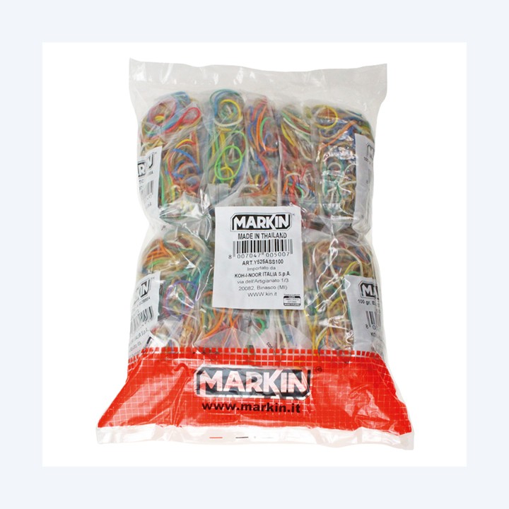 Elastici misure e colori assortiti 1 kg — 72086 | Ecotempo