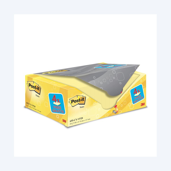 Blocco foglietti Post-it 655CY-VP20 76 — 73089 | Ecotempo