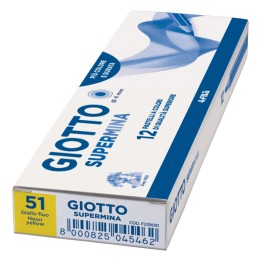 Pastello Supermina mina 4 mm giallo fluo 51 Giotto | Ecotempo