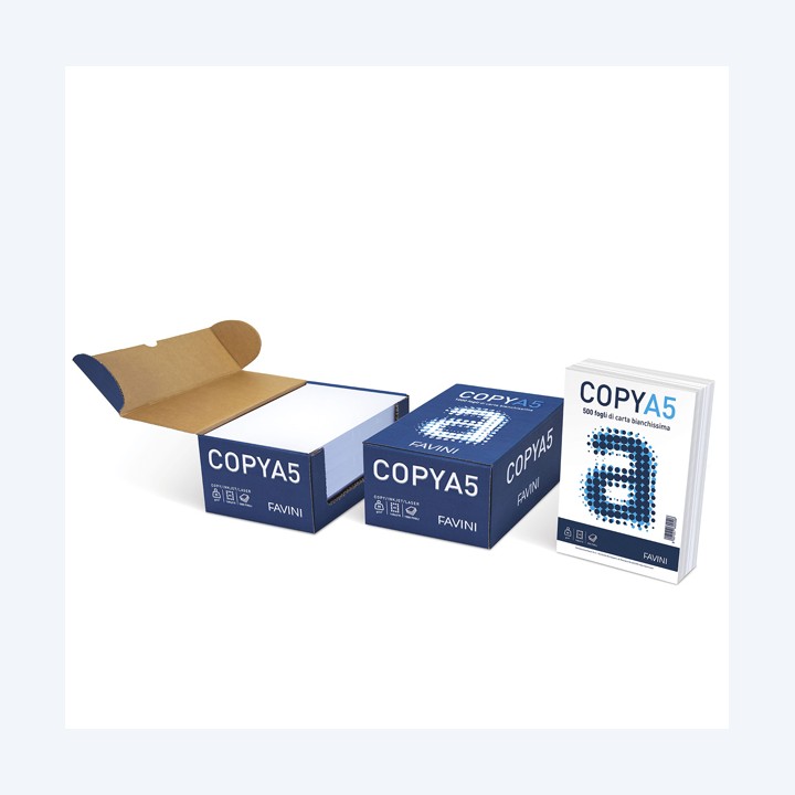 Carta Copy A5 80 gr bianco Favini conf. 500 fogli | Ecotempo