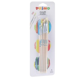 Pennelli e portapennelli piatti Primo blister 5 pezzi | Ecotempo