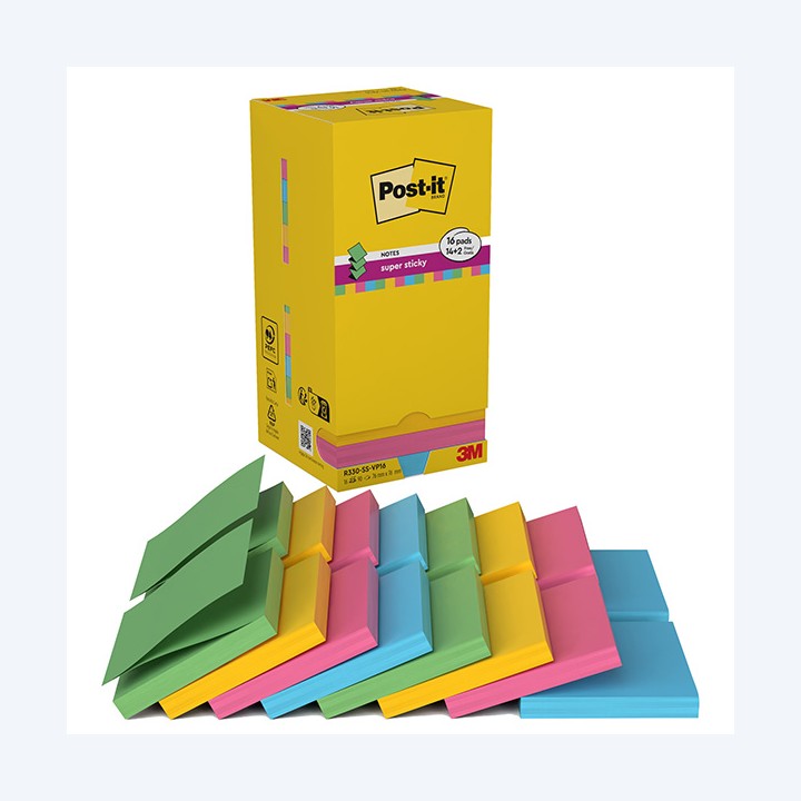 Blocchetto Post-it Super Sticky Z Notes — 73999 | Ecotempo