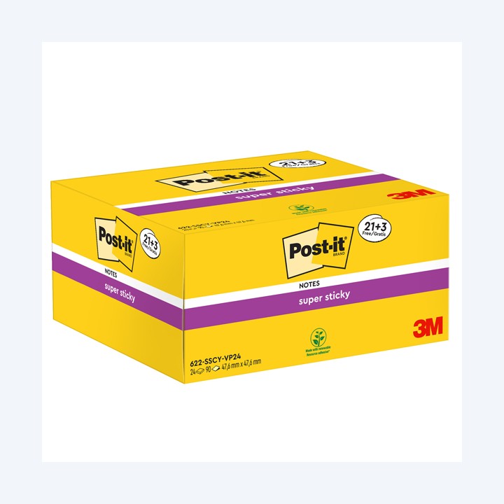 Blocco foglietti Post-it Super Sticky — 74002 | Ecotempo