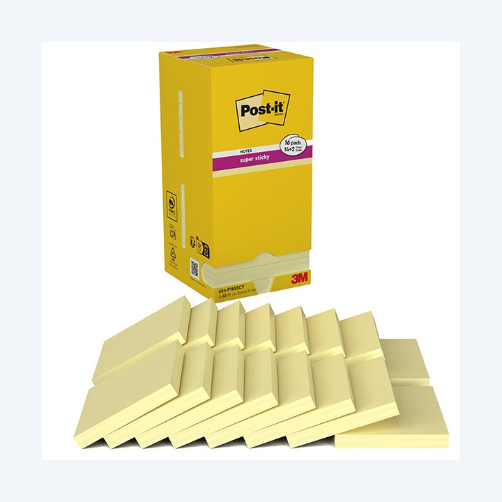Blocco foglietti Post-it Super Sticky — 74003 | Ecotempo