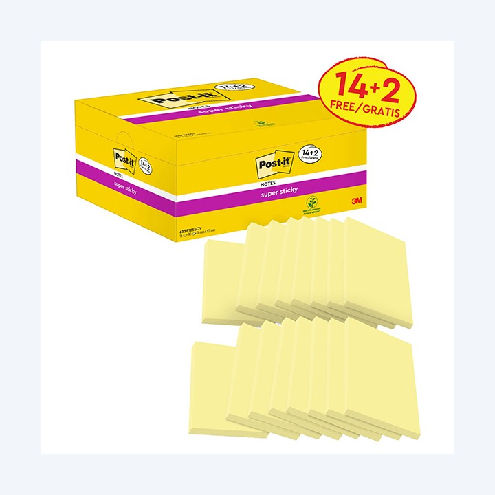 Blocco foglietti Post-it Super Sticky — 74004 | Ecotempo