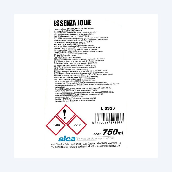 Profumatore essenza jolie 750 ml Alca | Ecotempo