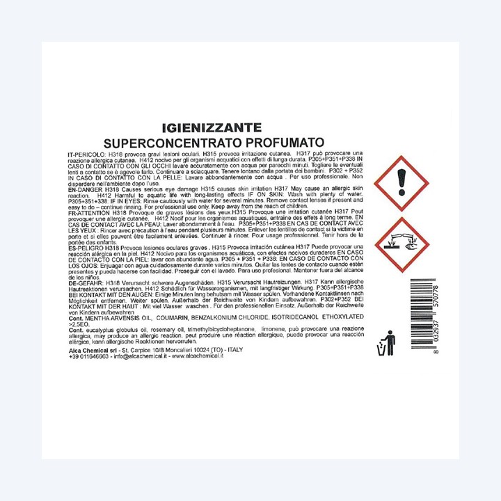 Igienizzante Linea Monodose super — 74161 | Ecotempo