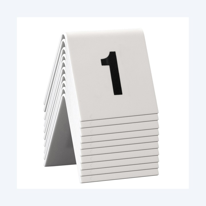 Numeri per tavoli set da 1 a 10 Securit | Ecotempo