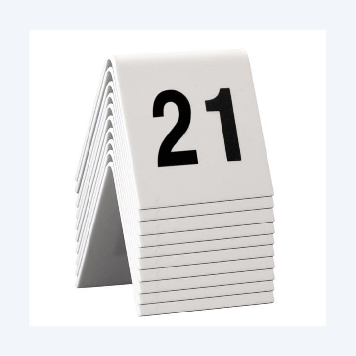 Numeri per tavoli set da 21 a 30 Securit | Ecotempo