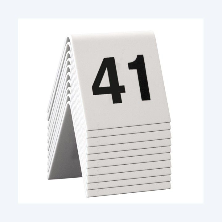 Numeri per tavoli set da 41 a 50 Securit | Ecotempo