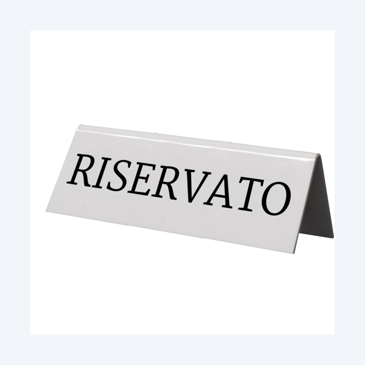 Targhetta RISERVATO per tavoli Securit set 5 pezzi | Ecotempo