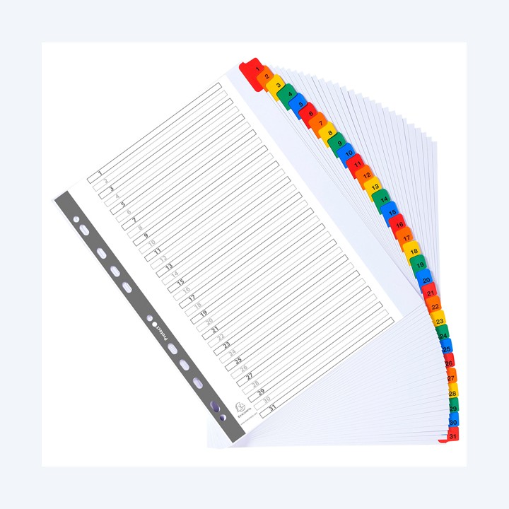 Separatore numerico 1/31 cartoncino — 74630 | Ecotempo