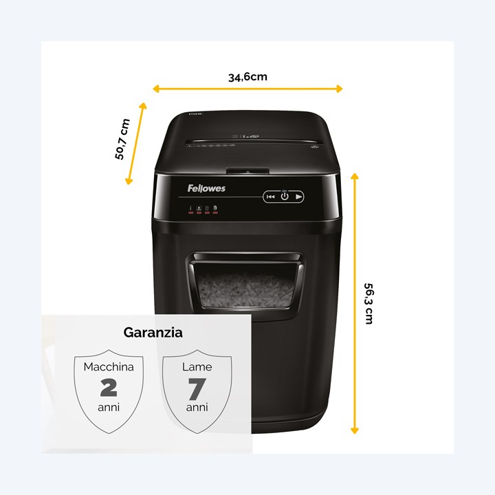 Distruggidocumenti AutoMax 200C a — 74781 | Ecotempo