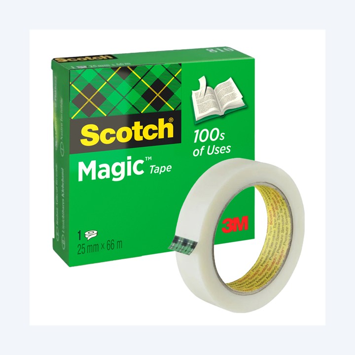 Nastro adesivo Magic 810 25 mm x 66 m — 74832 | Ecotempo