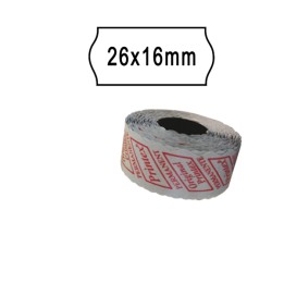 Rotolo da 1000 etichette a onda per — 74901 | Ecotempo