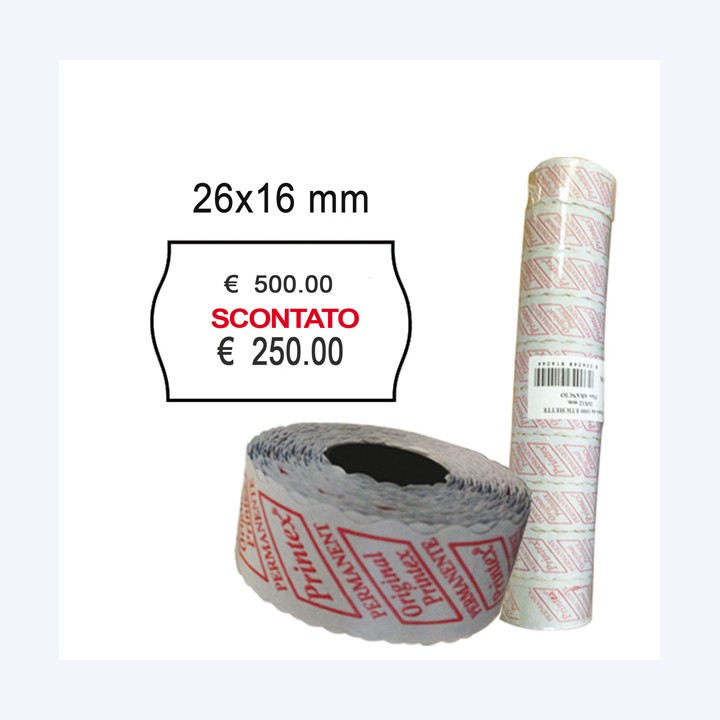Rotolo da 1000 etichette a onda per — 74907 | Ecotempo