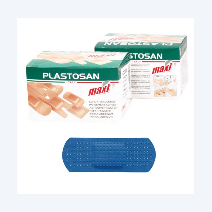 Cerotti Blu Detectable 2x7 cm blu PVS conf. 100 pezzi | Ecotempo