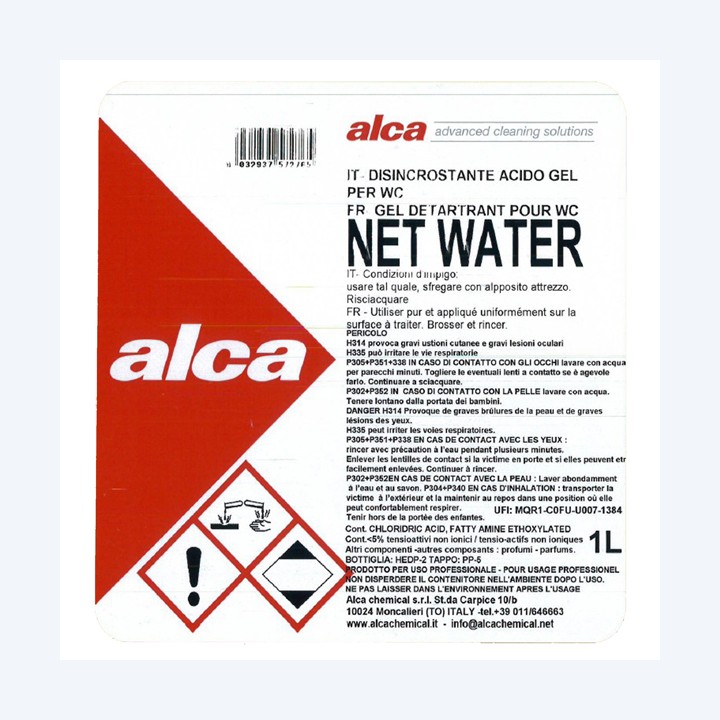 Detergente acido Net Water Alca flacone da 1 L | Ecotempo