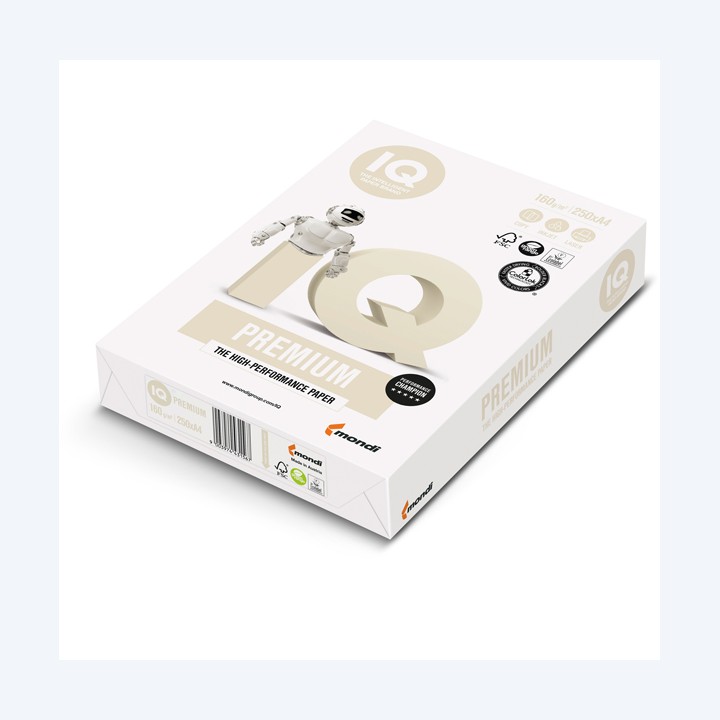Carta IQ Premium A4 160 gr bianco Mondi conf. 250 fogli | Ecotempo