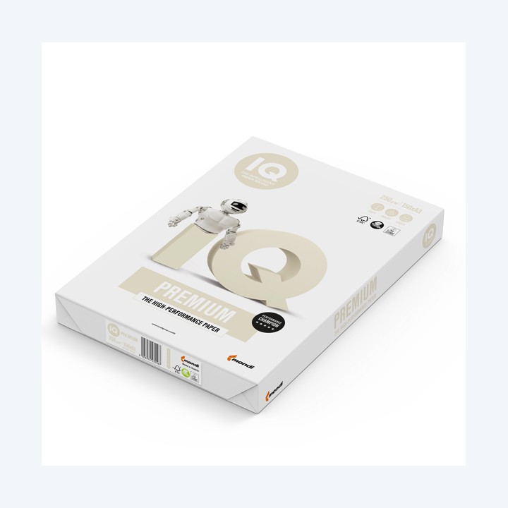 Carta IQ Premium A3 250 gr bianco Mondi conf. 150 fogli | Ecotempo
