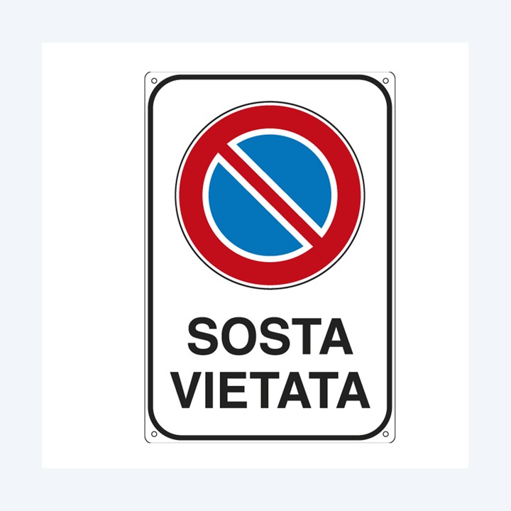 Cartello segnalatore 20x30 cm SOSTA — 76895 | Ecotempo