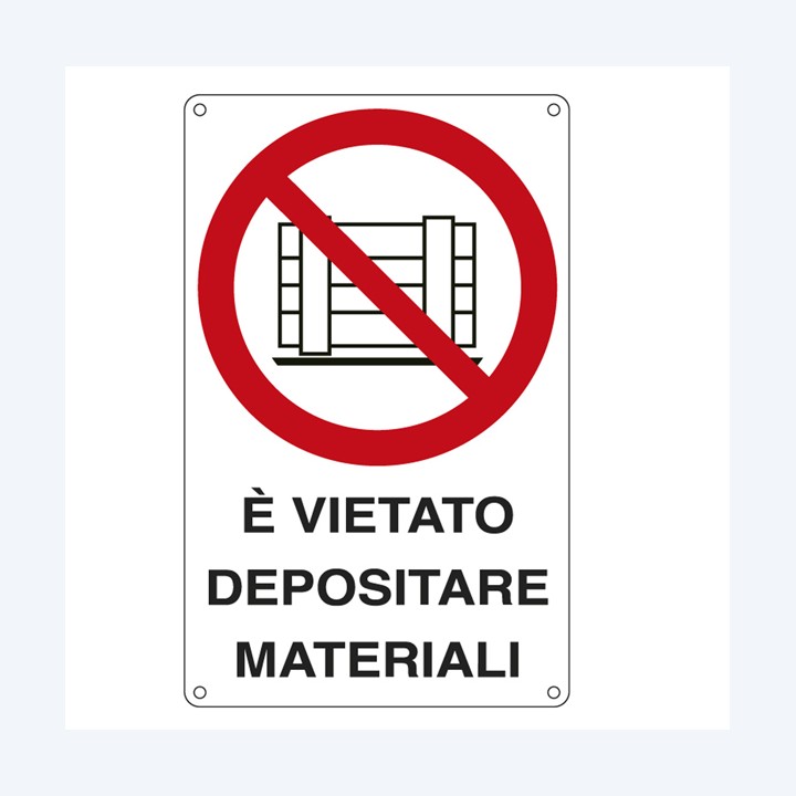 Cartello segnalatore 27x43 cm È VIETATO — 76896 | Ecotempo