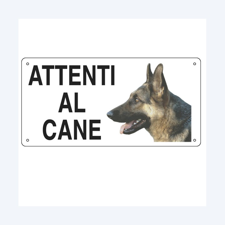 Cartello segnalatore 25x12,5 cm ATTENTI — 76921 | Ecotempo
