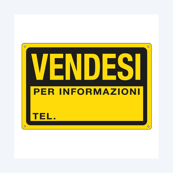 Cartello segnalatore 30x20 cm VENDESI — 76926 | Ecotempo