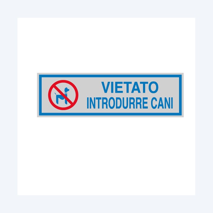 Targhetta adesiva VIETATO INTRODURRE — 77168 | Ecotempo